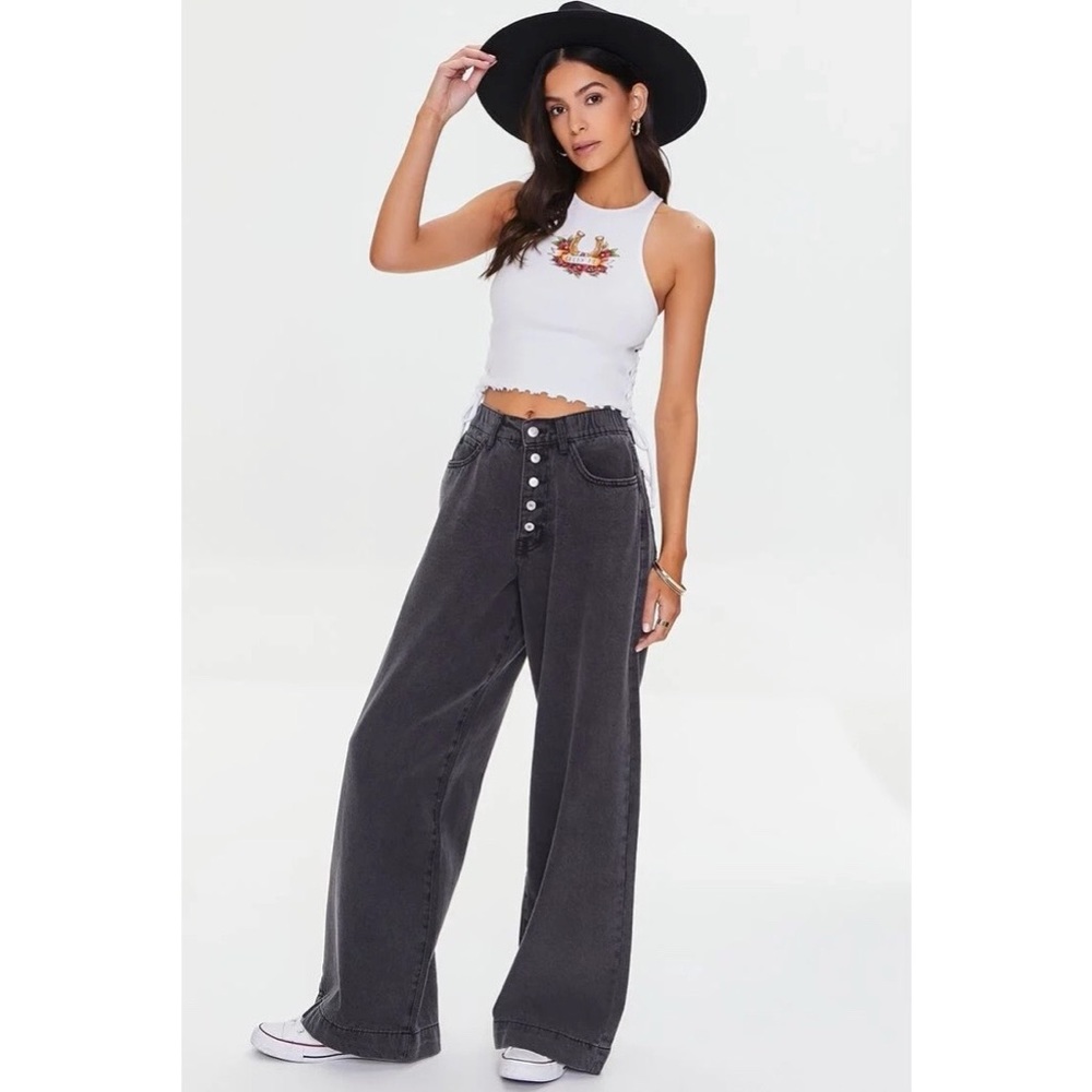 MOVING SALE, last chance: Sold out Forever 21 Wide-leg Button-fly jeans